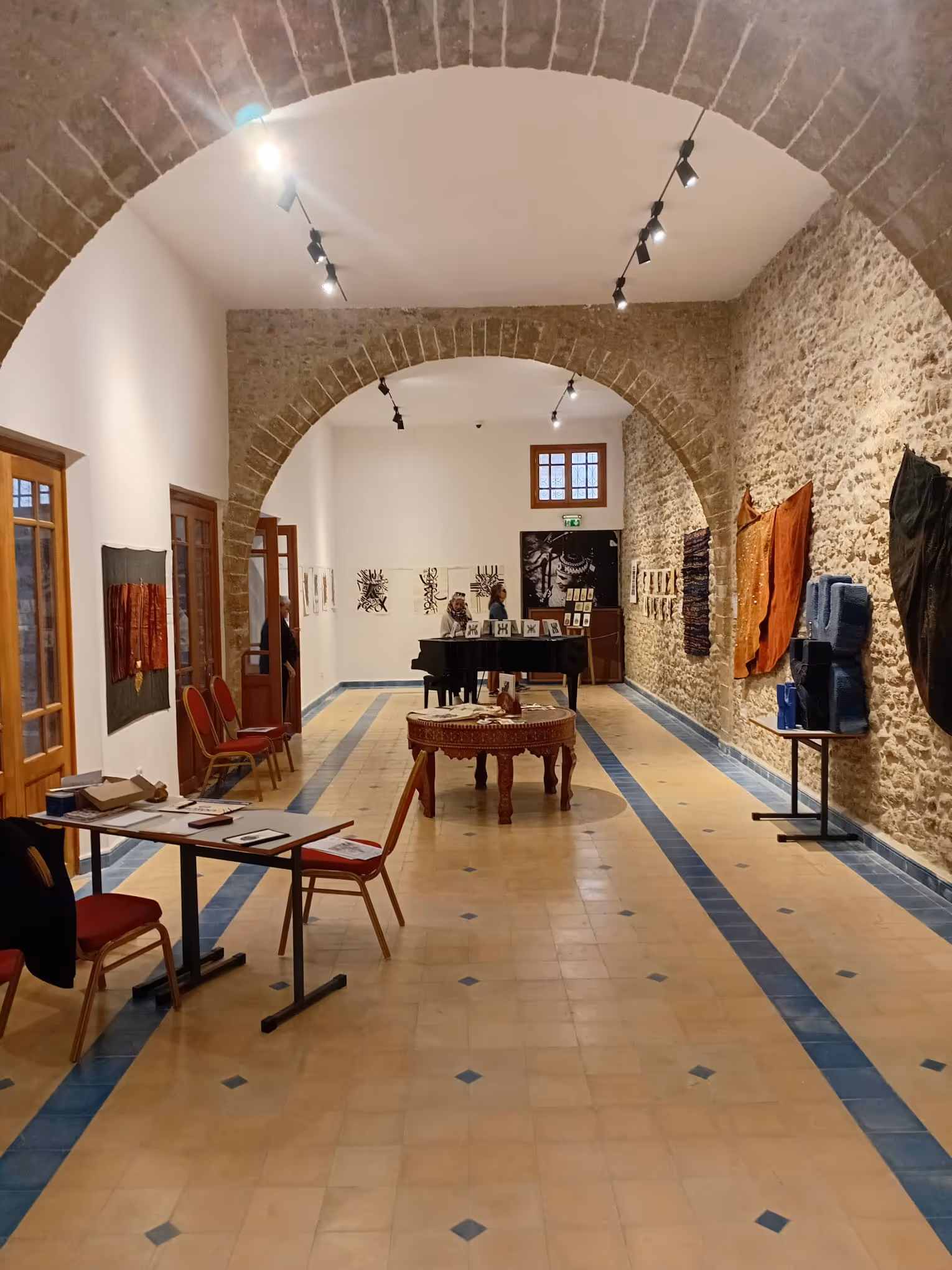 Vaulted gallery hall at Dar Souiri